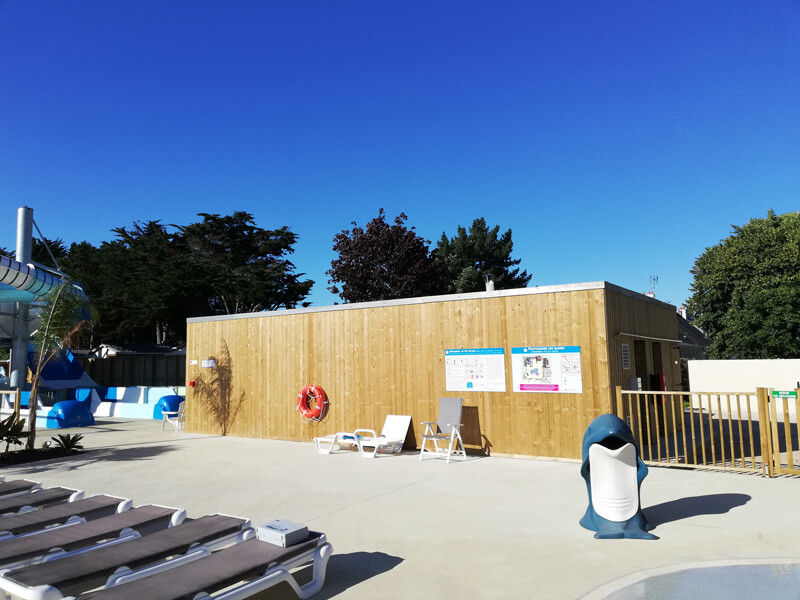 Bâtiment esthétique et confortable pour les campings et l'hôtellerie de plein air
